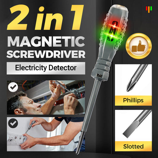 🎅Christmas Pre-sale🎁2-in-1  High Torque Strong Magnetic Screwdriver Electricity Detector