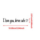 I Love You Drive Safe Car Rearview Mirror Decal-Limited Time Buy 1 Get 1 Free🎁