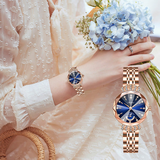 🎀New Year Sale🎀Fashionable Diamond Moon Star Watch for Women