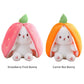 🍓Hot Sale 50% OFF🍓Strawberry Bunny Transformed into Little Rabbit🎀 Fruit Doll Plush Toy🐰