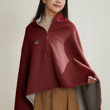 🔥Christmas Sale-Up to 50% OFF❄️Portable Soft Zipper Electric Heated Blanket Shawl☀️Warm the entire winter