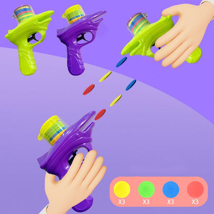 🎉Kid’s Gift! Mini Flying Disc Launcher Toy