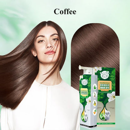 Pure Plant Extract Bubble Hair Dye For Gray Hair🔥Limited time buy more get more free offer🔥