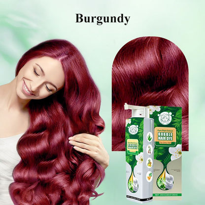 Pure Plant Extract Bubble Hair Dye For Gray Hair🔥Limited time buy more get more free offer🔥