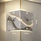 No-Drill Minimalist Double-Sided Wall Clock Set
