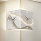 No-Drill Minimalist Double-Sided Wall Clock Set