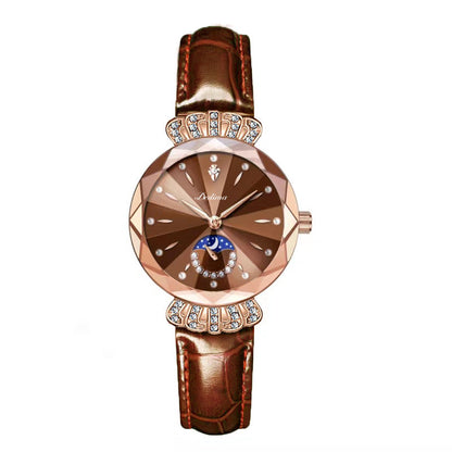 🎀New Year Sale🎀Fashionable Diamond Moon Star Watch for Women