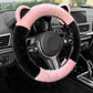 ⏰Universal Non-slip Soft Cute Cat Ears Plush Steering Wheel Cover🐼😽