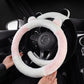 ⏰Universal Non-slip Soft Cute Cat Ears Plush Steering Wheel Cover🐼😽