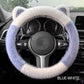 ⏰Universal Non-slip Soft Cute Cat Ears Plush Steering Wheel Cover🐼😽