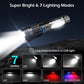 💥LAST DAY SALE 50% OFF💥Outdoor lighting white laser flashlight with cob warning side work light