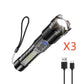 💥LAST DAY SALE 50% OFF💥Outdoor lighting white laser flashlight with cob warning side work light