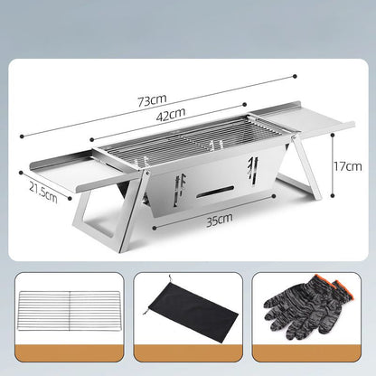 🔥Hot Sale 50% 0FF🔥Stainless Steel Folding Outdoor Barbecue（The more you buy, the higher the discount）