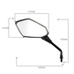 Wide-View Adjustable Rearview Mirrors