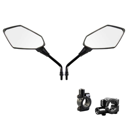 Wide-View Adjustable Rearview Mirrors