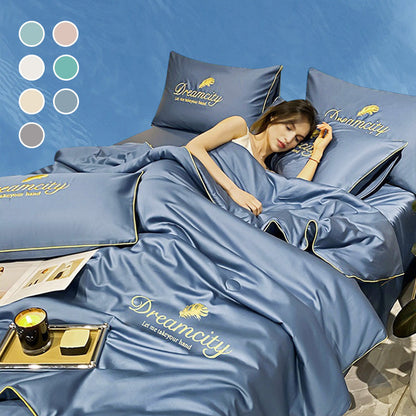✨Newly upgraded 2025👑Washable and cool four-piece bedding set🌸