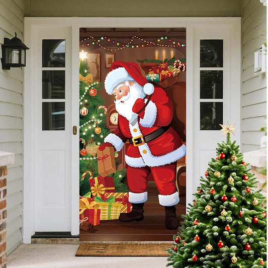 ⏰Christmas Limited Sale 70% OFF!!🎄Christmas Door Cover For Instant Holiday Decor