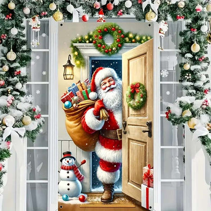 ⏰Christmas Limited Sale 70% OFF!!🎄Christmas Door Cover For Instant Holiday Decor