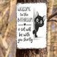 🔥Cute Cat Bathroom Decor Sign