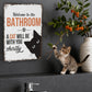 🔥Cute Cat Bathroom Decor Sign