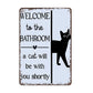 🔥Cute Cat Bathroom Decor Sign