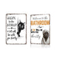 🔥Cute Cat Bathroom Decor Sign