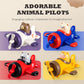 🔥Kid’s Press-and-Go Animal Airplane Toy 