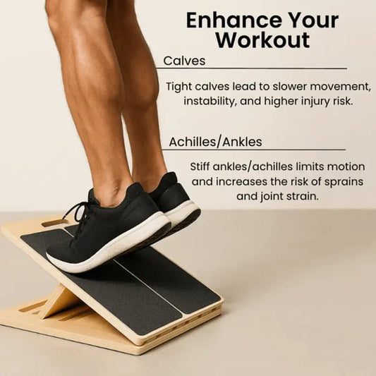 🔈🔈40% OFF🏃‍Adjustable Wooden Slant Board for Calf Stretching